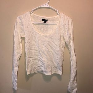 AEO floral cropped long sleeve.